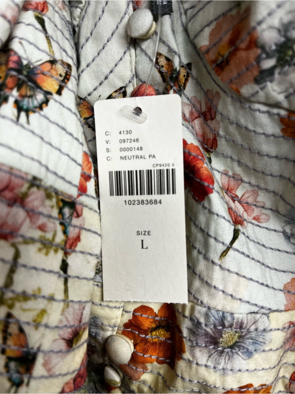 Anthropologie The Muse Floral Landscape Romantic Art to Wear Midi Dress Large - Picture 12 of 12